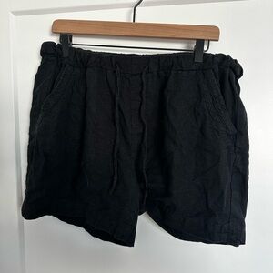 High Waist Women's Shorts Linen